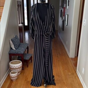 Lane Bryant Black V-Neck Jumpsuit